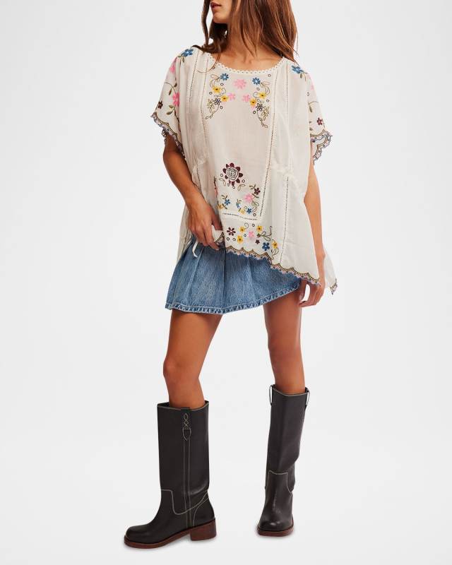 Danielle Embroidered Top